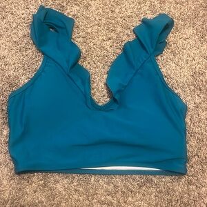 Lucy Avenue Ruffle Swim Top